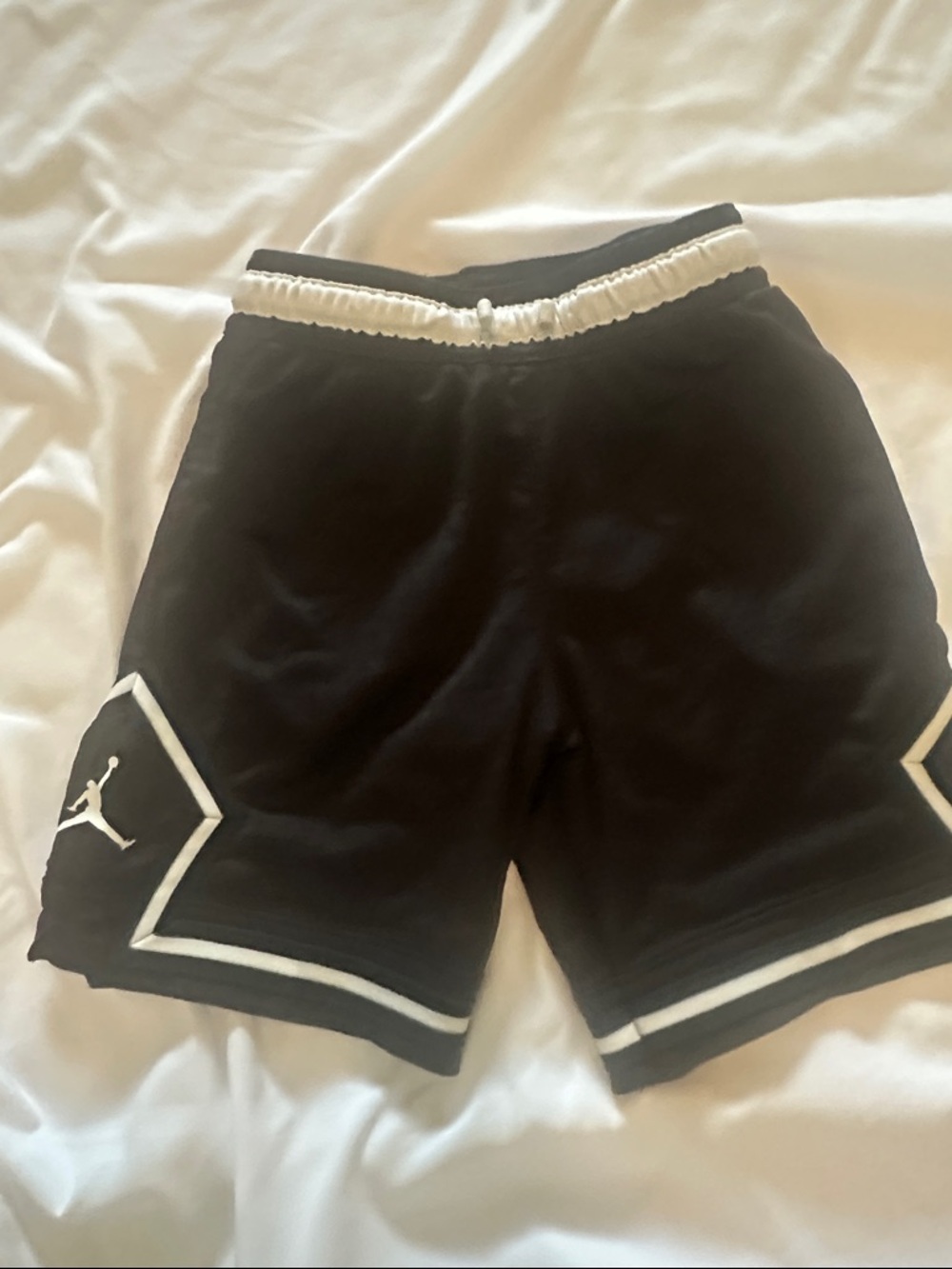Jordan Black and White Boys' Athletic Shorts